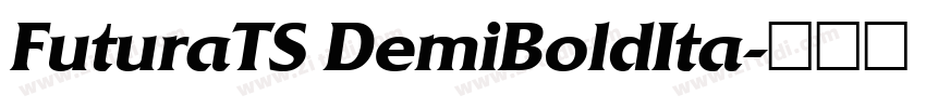 FuturaTS DemiBoldIta字体转换